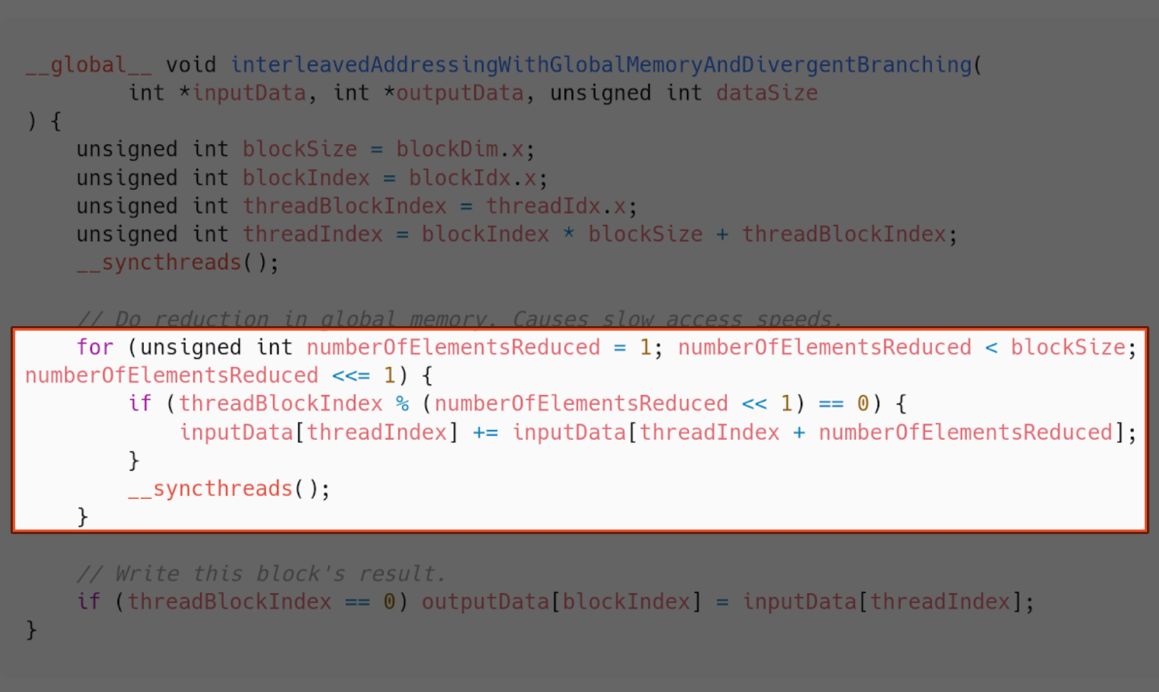 Interleaved addressing