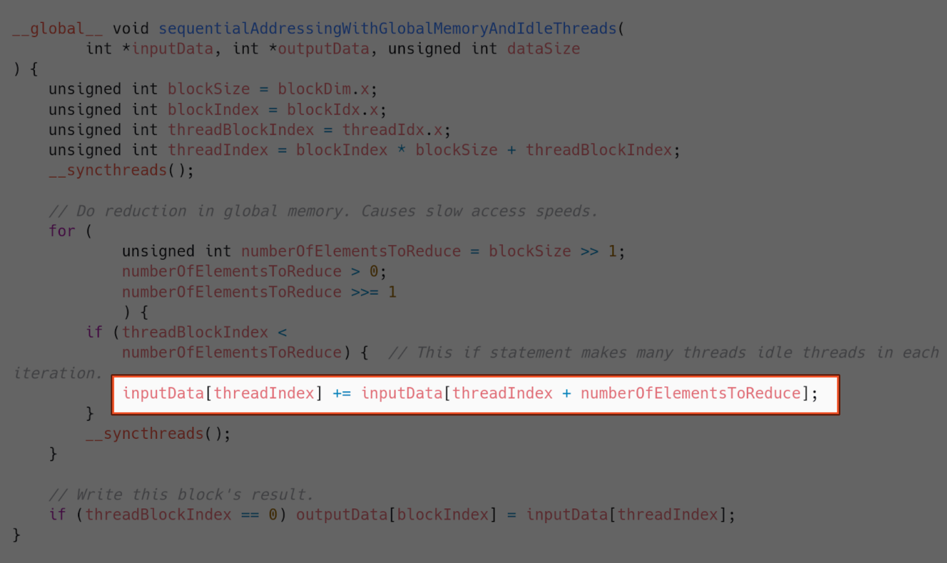 Sequential addressing