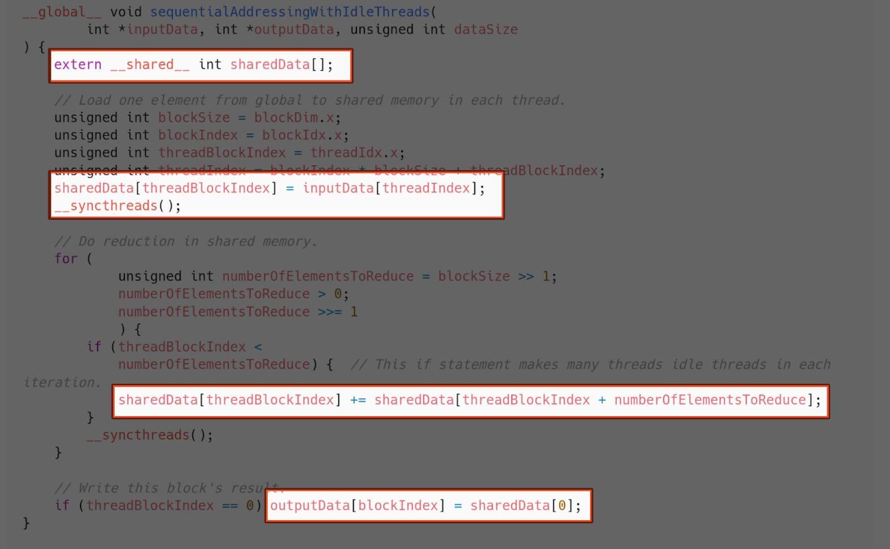 Sequential addressing