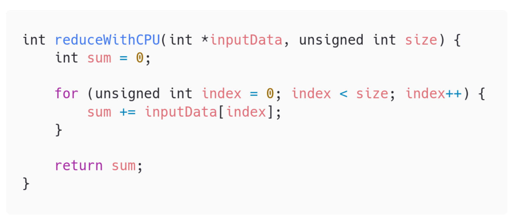 Sequential reduction